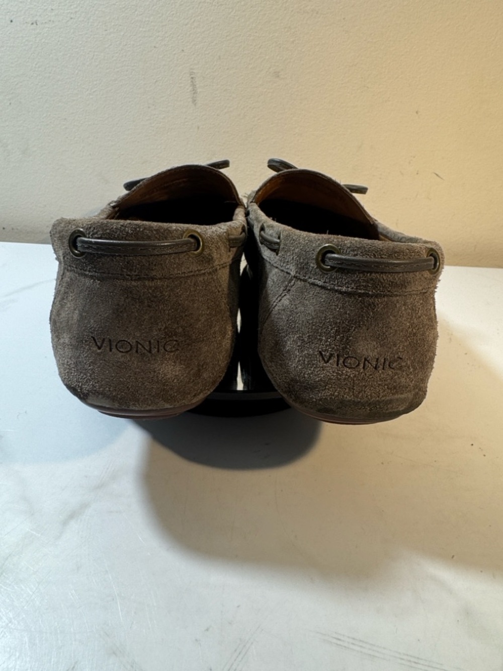 Vionic Virginia Dark Taupe Suede Women's Moccasin Loafers - Size 9 - Picture 6 of 9
